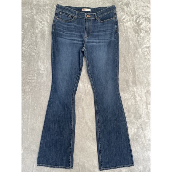 Signature Levi Strauss Blue Jeans Womens 32 x 34 Bootcut Mid-Rise Medium Wash - Picture 1 of 10
